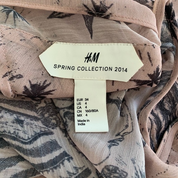 H&M Conscious Collection Chiffon PrintedTunic - Picture 5 of 11